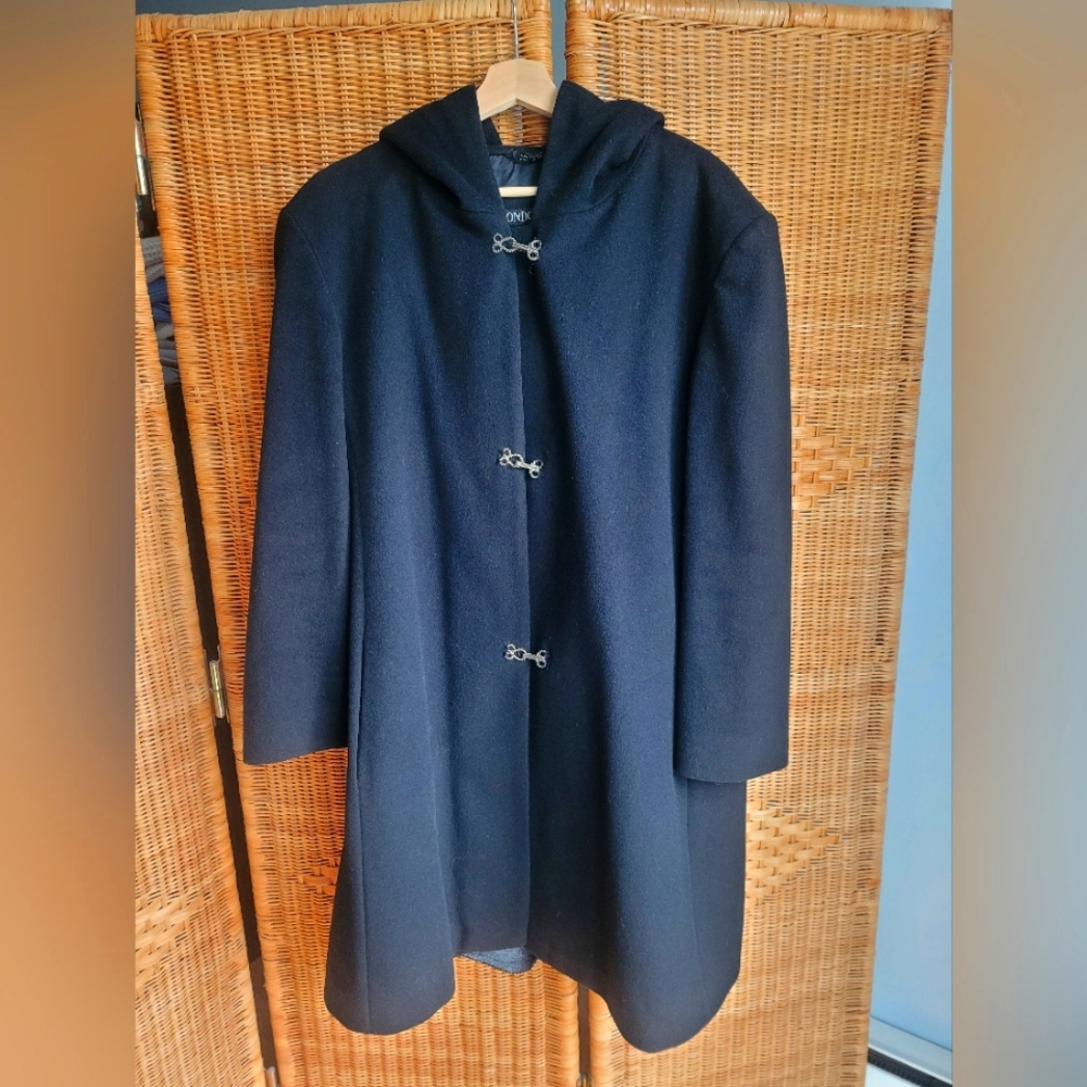 Vintage London Fog Wool Coat with hood